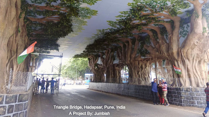 Triangle Bridge, Hadapsar, Pune — Jumbish project