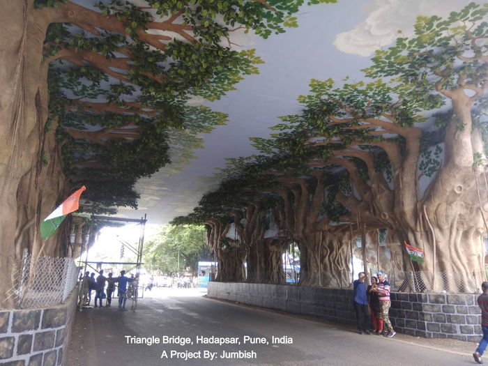 Triangle Bridge, Hadapsar, Pune — Jumbish project